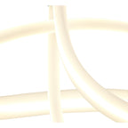 M6731 Armonia Semi Flush Curl 40W LED Polished Chrome/Frosted Acrylic