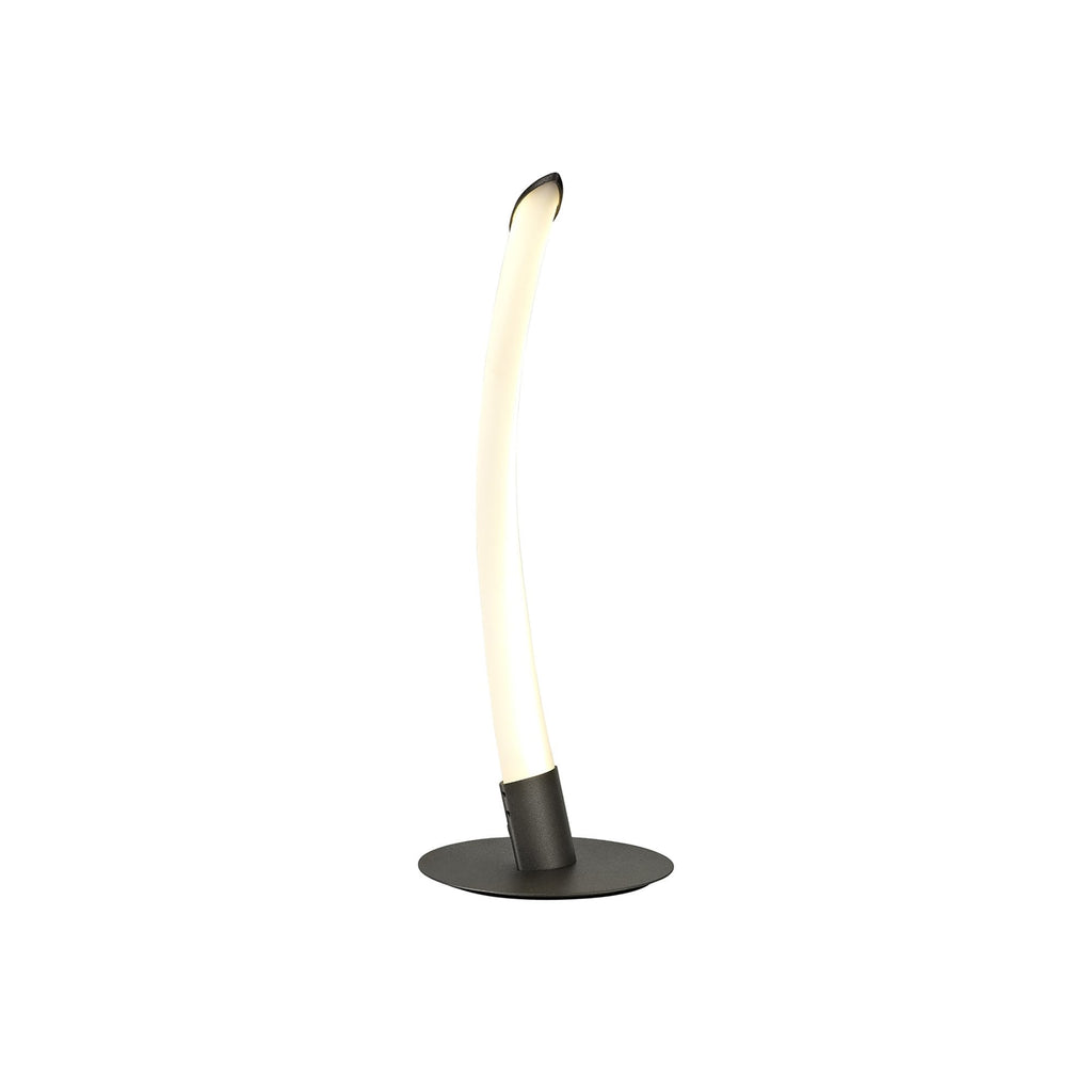 M6799 Armonia 1 Light Table Lamp 10W LED Titanium/Frosted Acrylic