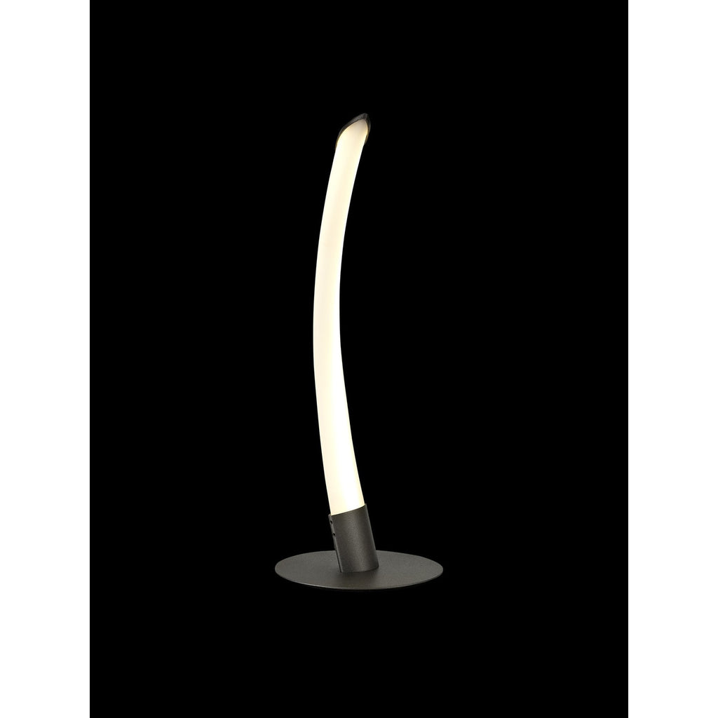 M6799 Armonia 1 Light Table Lamp 10W LED Titanium/Frosted Acrylic
