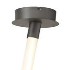 M6791 Armonia Semi Flush Medium Ribbons Dimmable 60W LED Titanium/Frosted Acrylic