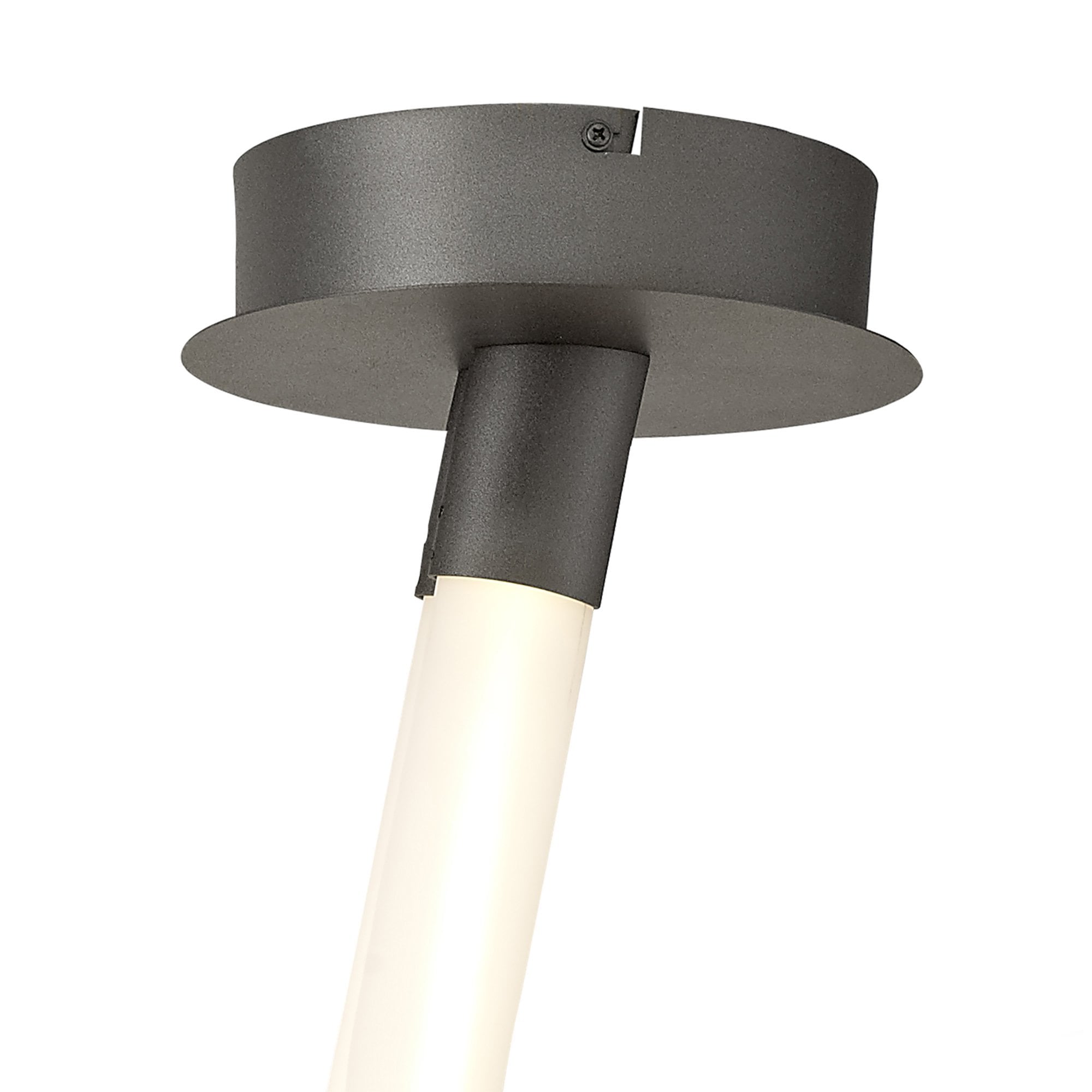 M6791 Armonia Semi Flush Medium Ribbons Dimmable 60W LED Titanium/Frosted Acrylic