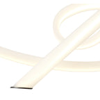 M6791 Armonia Semi Flush Medium Ribbons Dimmable 60W LED Titanium/Frosted Acrylic