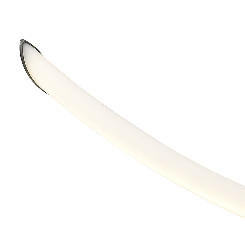 M6791 Armonia Semi Flush Medium Ribbons Dimmable 60W LED Titanium/Frosted Acrylic
