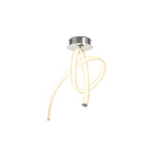 M6724 Armonia Semi Flush Vertical 40W LED Polished Chrome/Frosted Acrylic