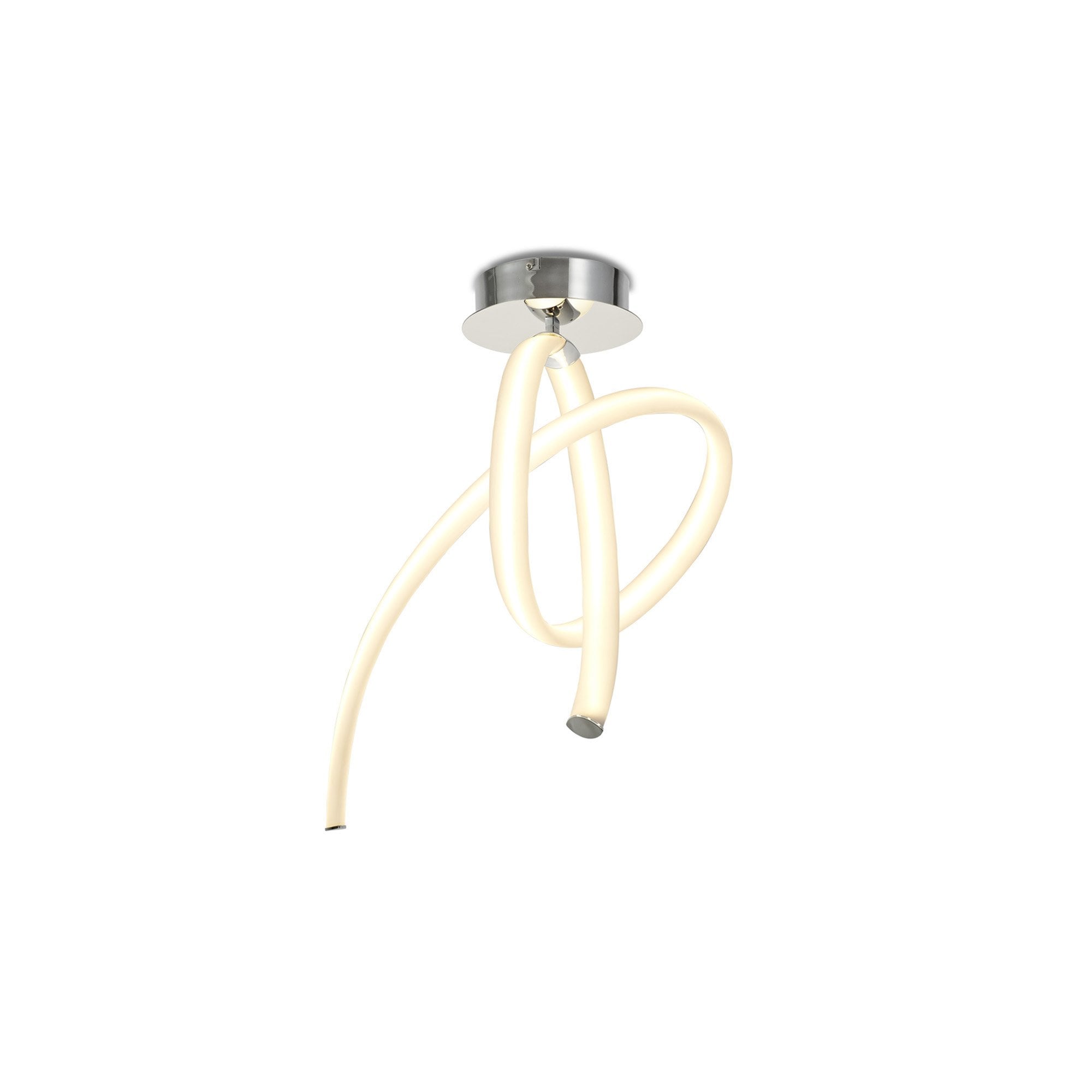 M6724 Armonia Semi Flush Vertical 40W LED Polished Chrome/Frosted Acrylic