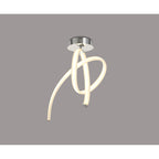 M6724 Armonia Semi Flush Vertical 40W LED Polished Chrome/Frosted Acrylic