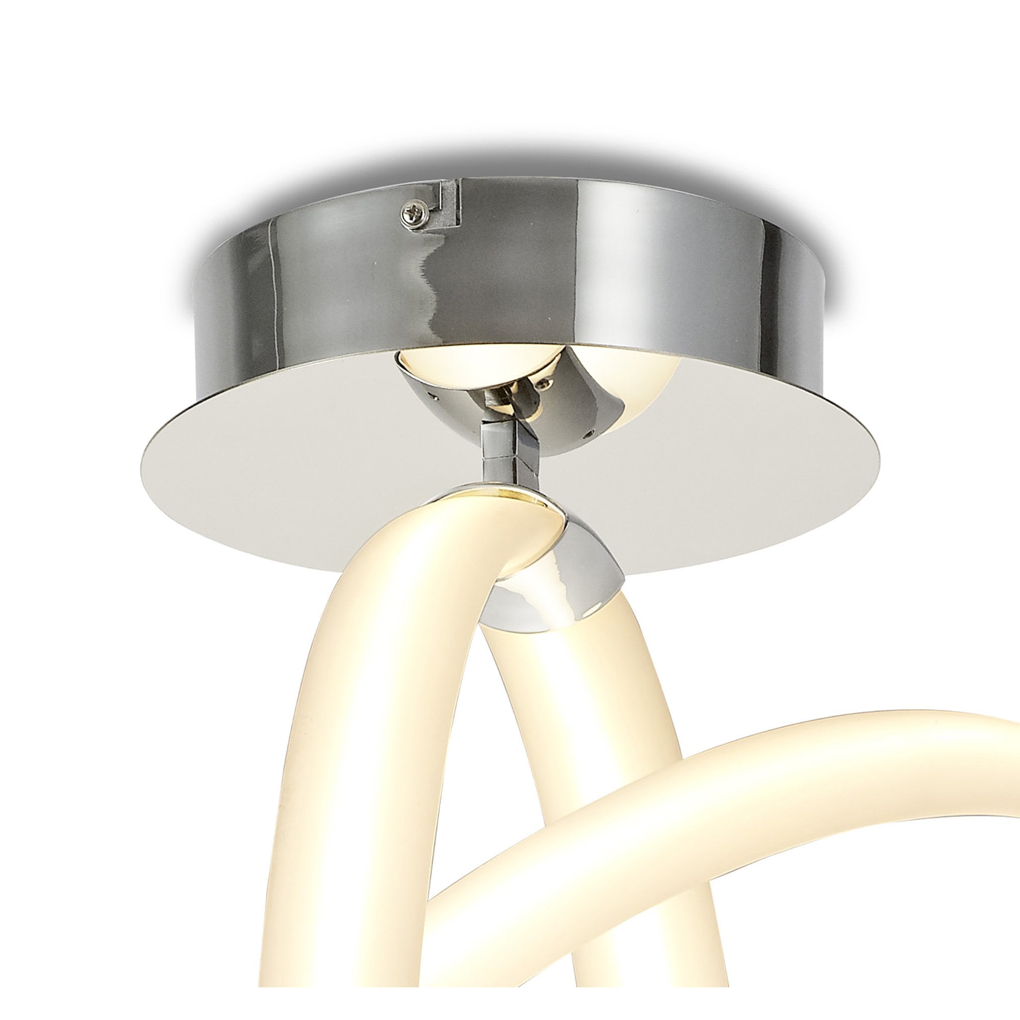 M6724 Armonia Semi Flush Vertical 40W LED Polished Chrome/Frosted Acrylic