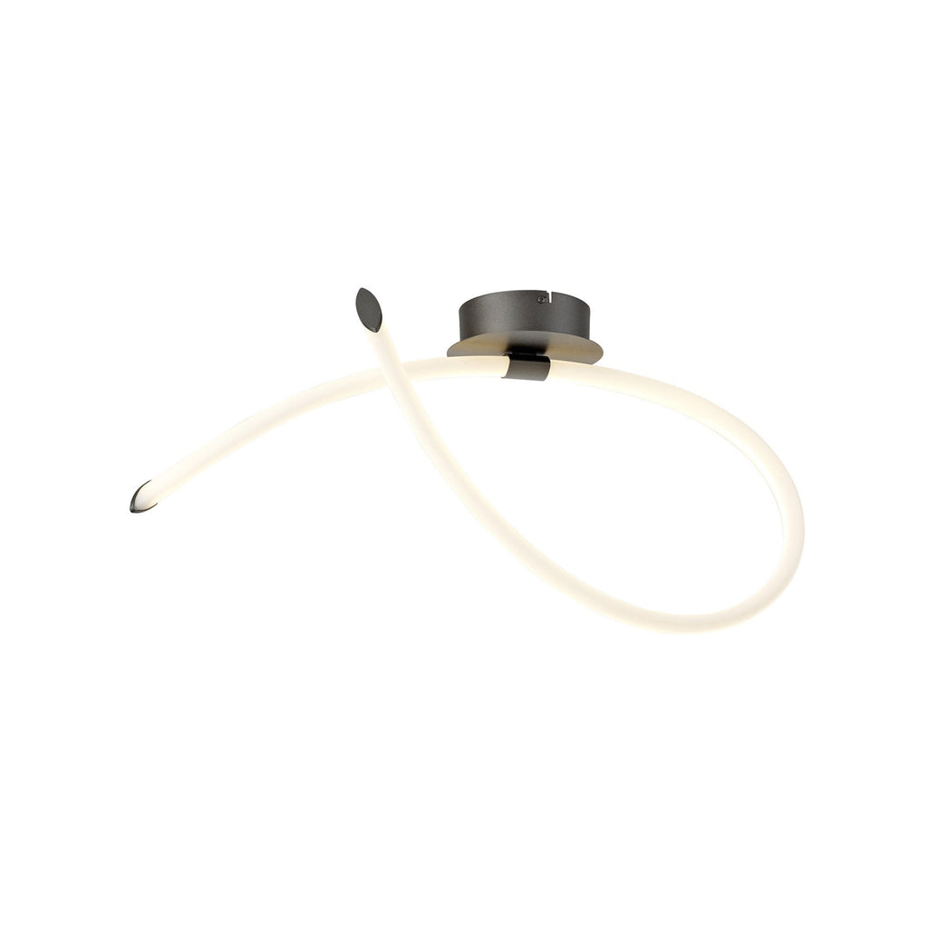 M6795 Armonia Semi Flush Loop Dimmable 25W LED Titanium/Frosted Acrylic