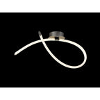 M6795 Armonia Semi Flush Loop Dimmable 25W LED Titanium/Frosted Acrylic