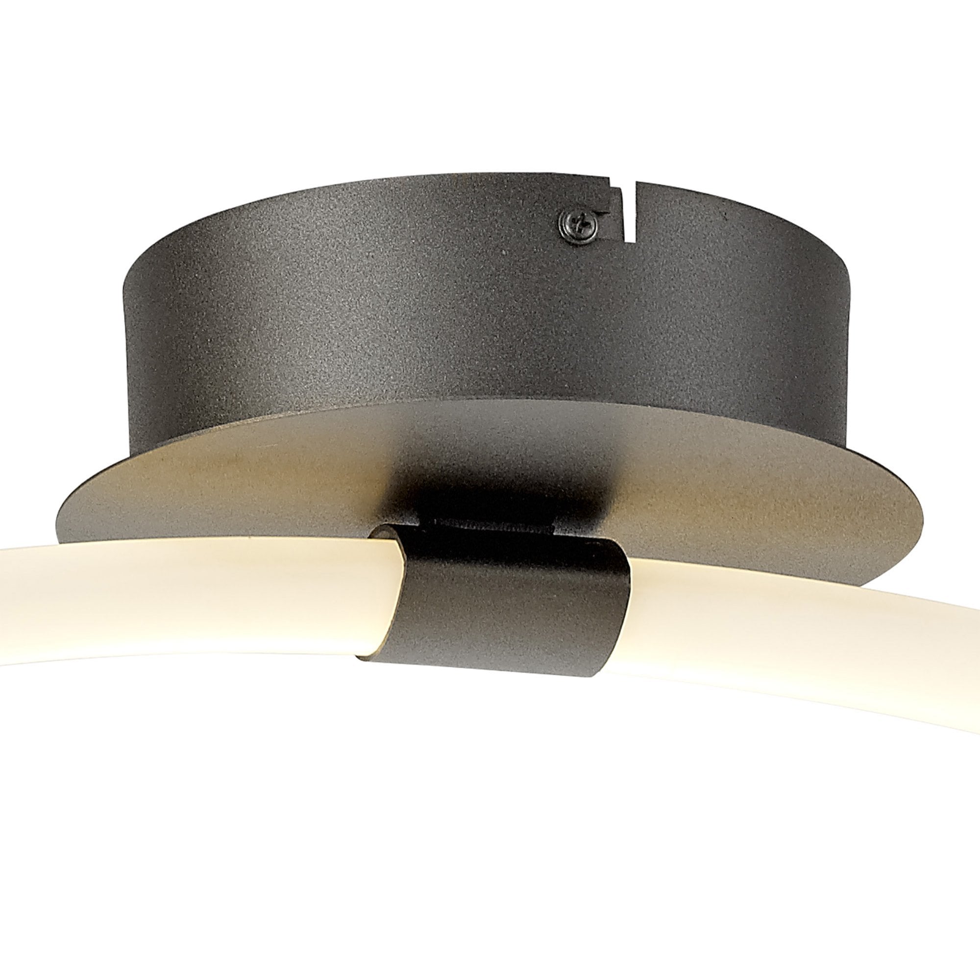 M6795 Armonia Semi Flush Loop Dimmable 25W LED Titanium/Frosted Acrylic