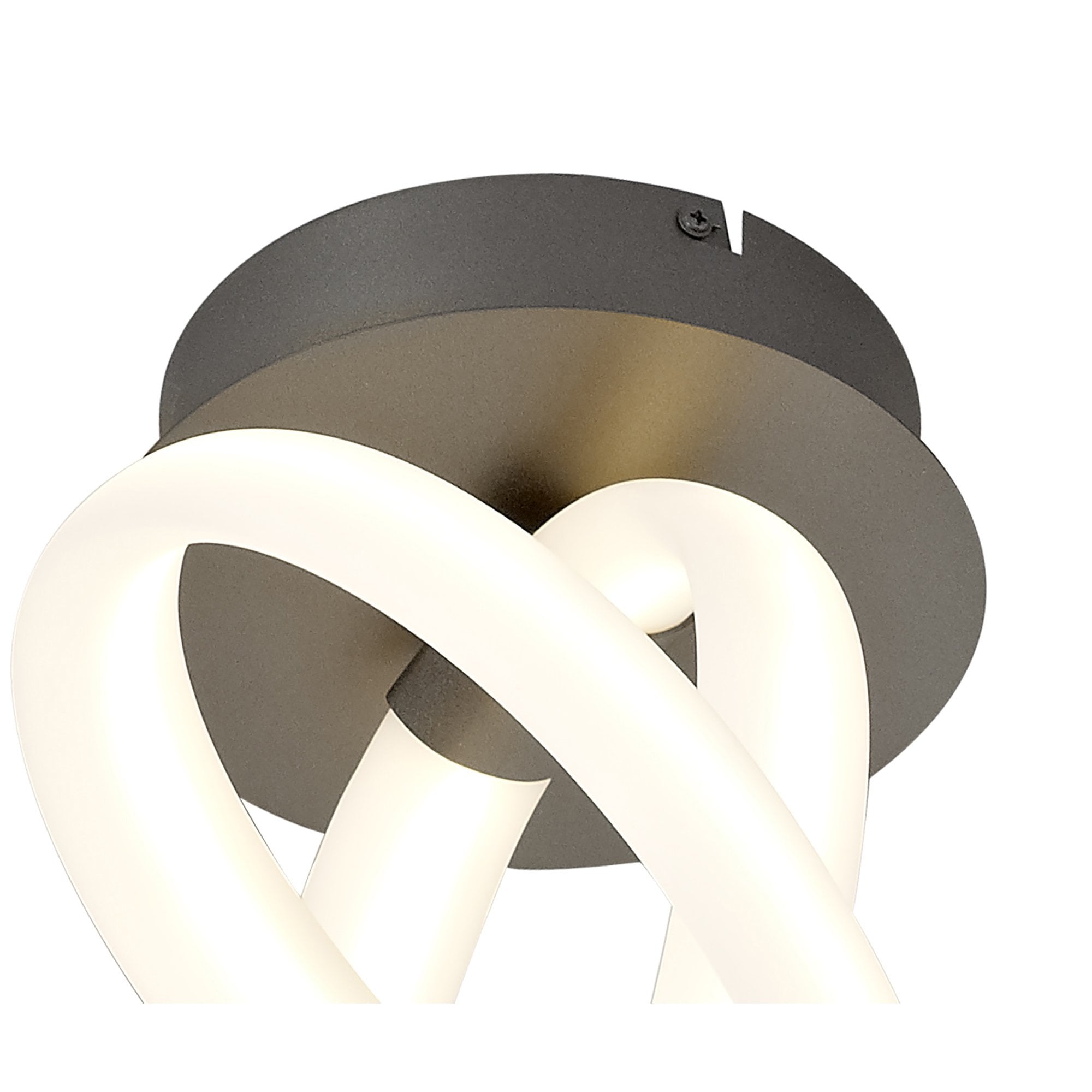 M6794 Armonia Semi Flush Vertical Dimmable 40W LED Titanium/Frosted Acrylic
