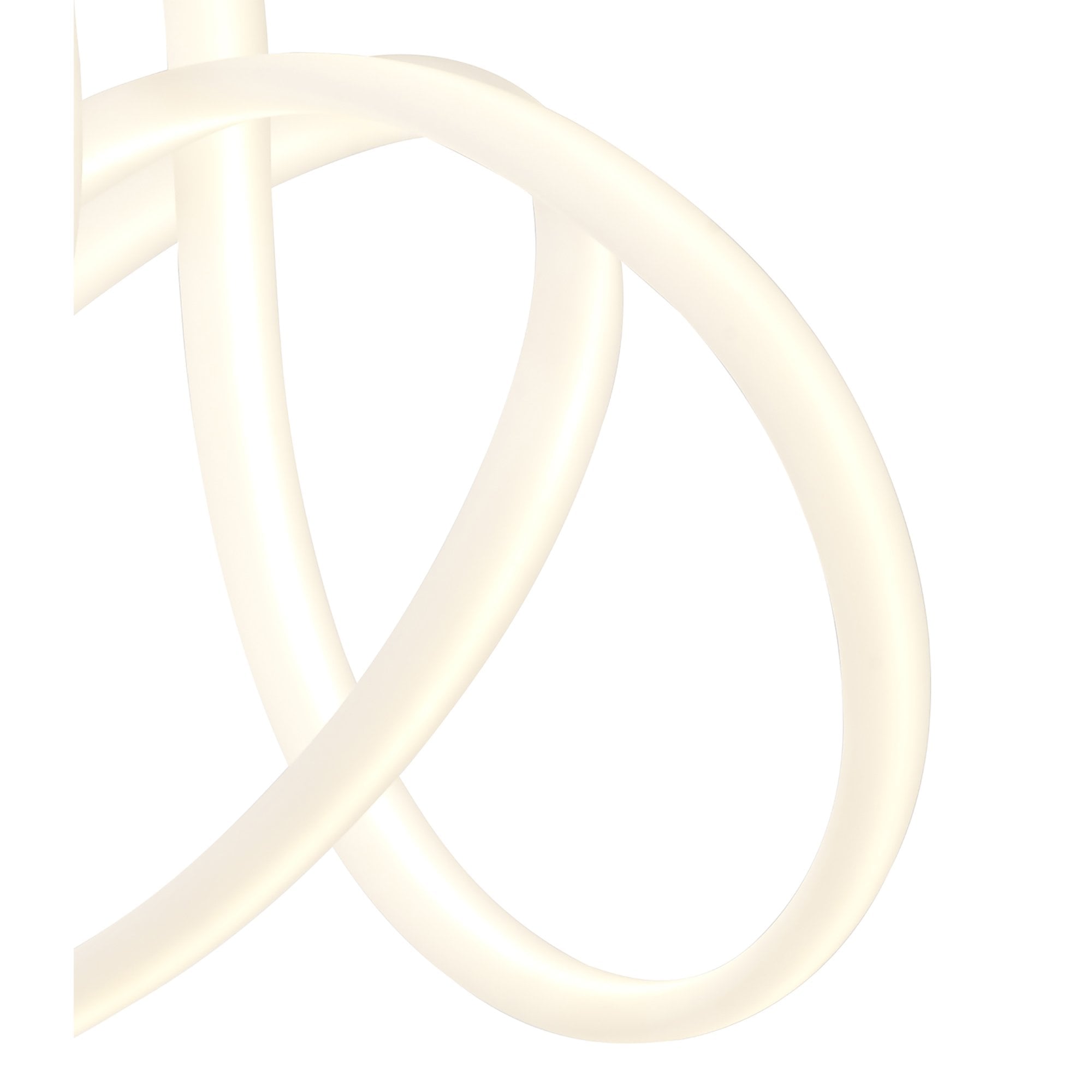 M6790 Armonia Semi Flush Large Ribbons Dimmable 60W LED Titanium/Frosted Acrylic