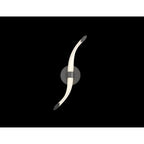 M6797 Armonia Wall Lamp Wave Dimmable 12W LED Titanium/Frosted Acrylic