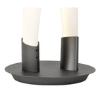 M6798 Armonia 2 Light Table Lamp 18W LED Titanium/Frosted Acrylic