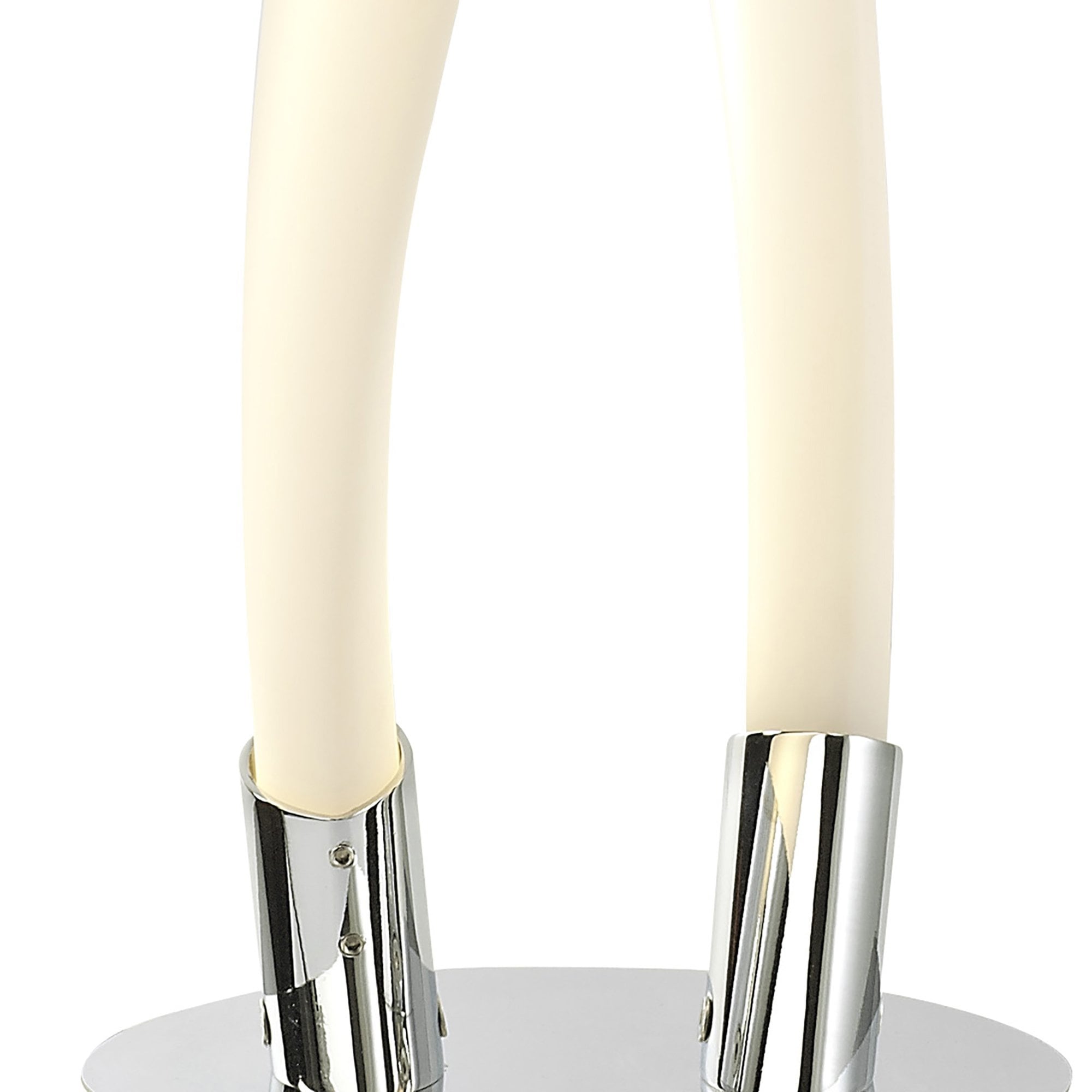 M6728 Armonia 2 Light Table Lamp 18W LED Polished Chrome/Frosted Acrylic