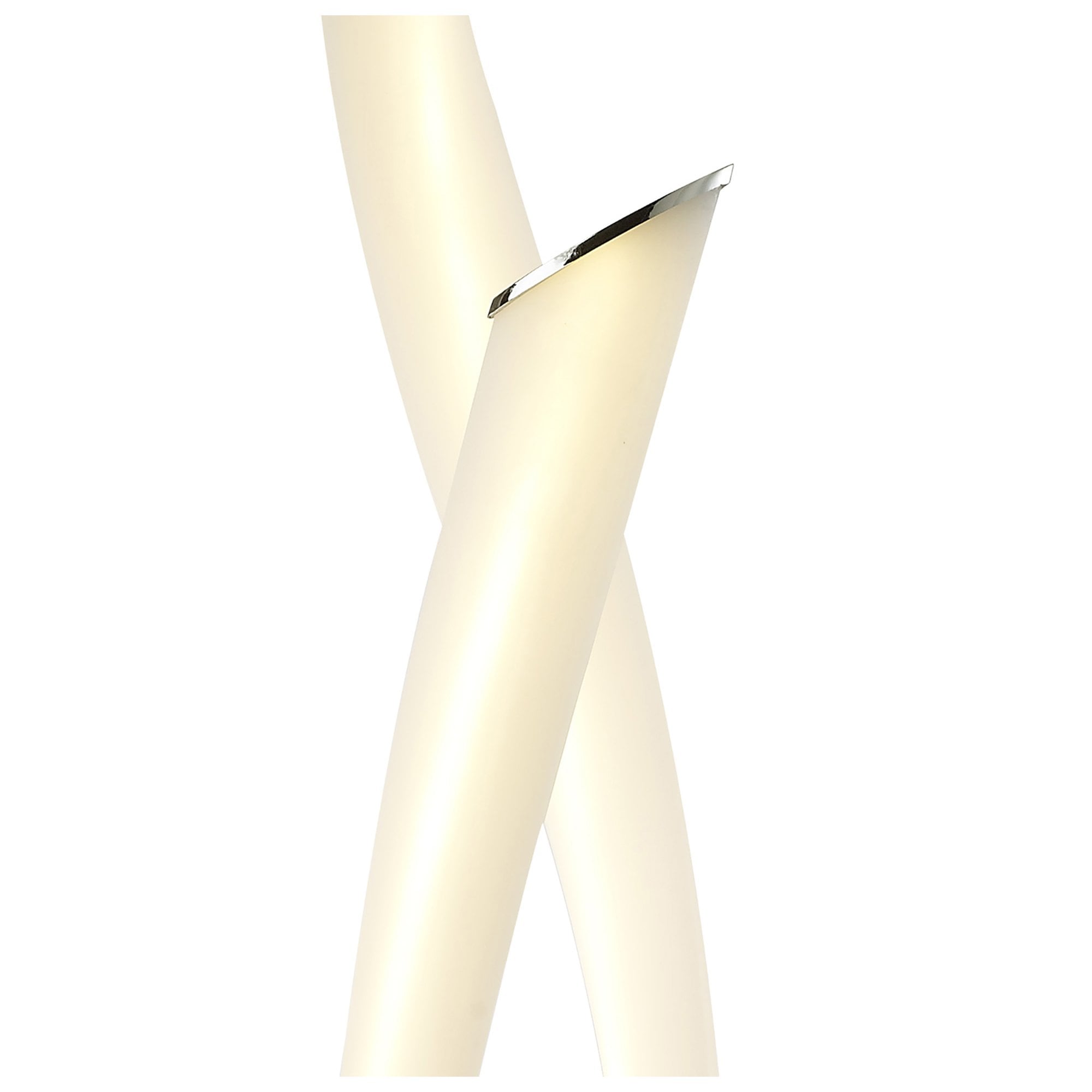 M6728 Armonia 2 Light Table Lamp 18W LED Polished Chrome/Frosted Acrylic