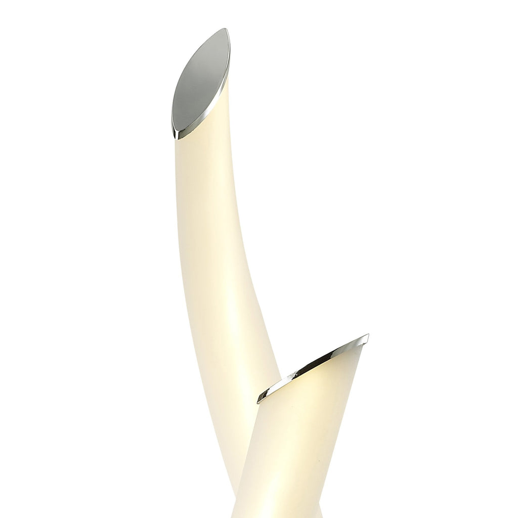 M6728 Armonia 2 Light Table Lamp 18W LED Polished Chrome/Frosted Acrylic