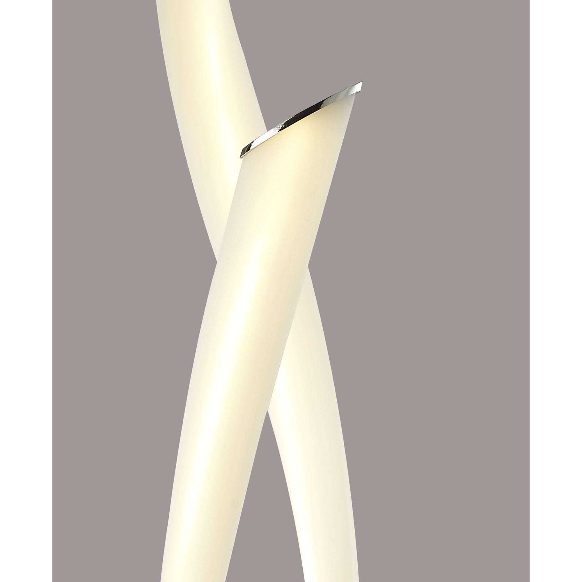 M6728 Armonia 2 Light Table Lamp 18W LED Polished Chrome/Frosted Acrylic