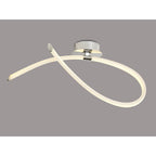 M6725 Armonia Semi Flush Medium Loop 25W LED Polished Chrome/Frosted Acrylic