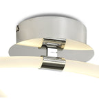 M6725 Armonia Semi Flush Medium Loop 25W LED Polished Chrome/Frosted Acrylic