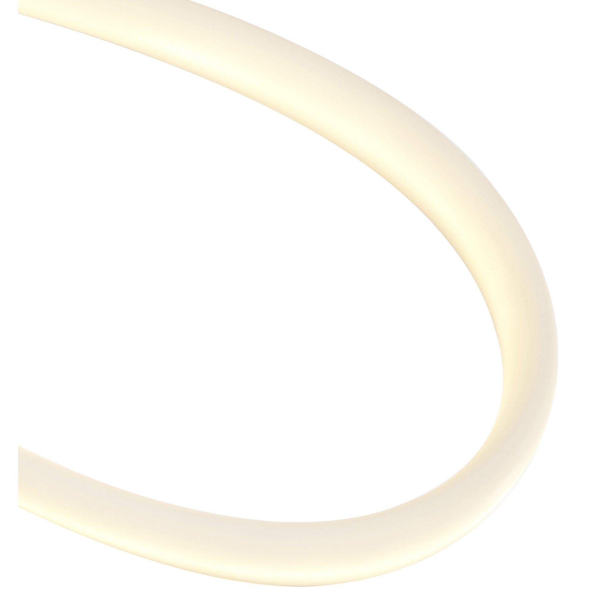M6725 Armonia Semi Flush Medium Loop 25W LED Polished Chrome/Frosted Acrylic
