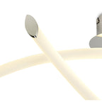 M6725 Armonia Semi Flush Medium Loop 25W LED Polished Chrome/Frosted Acrylic