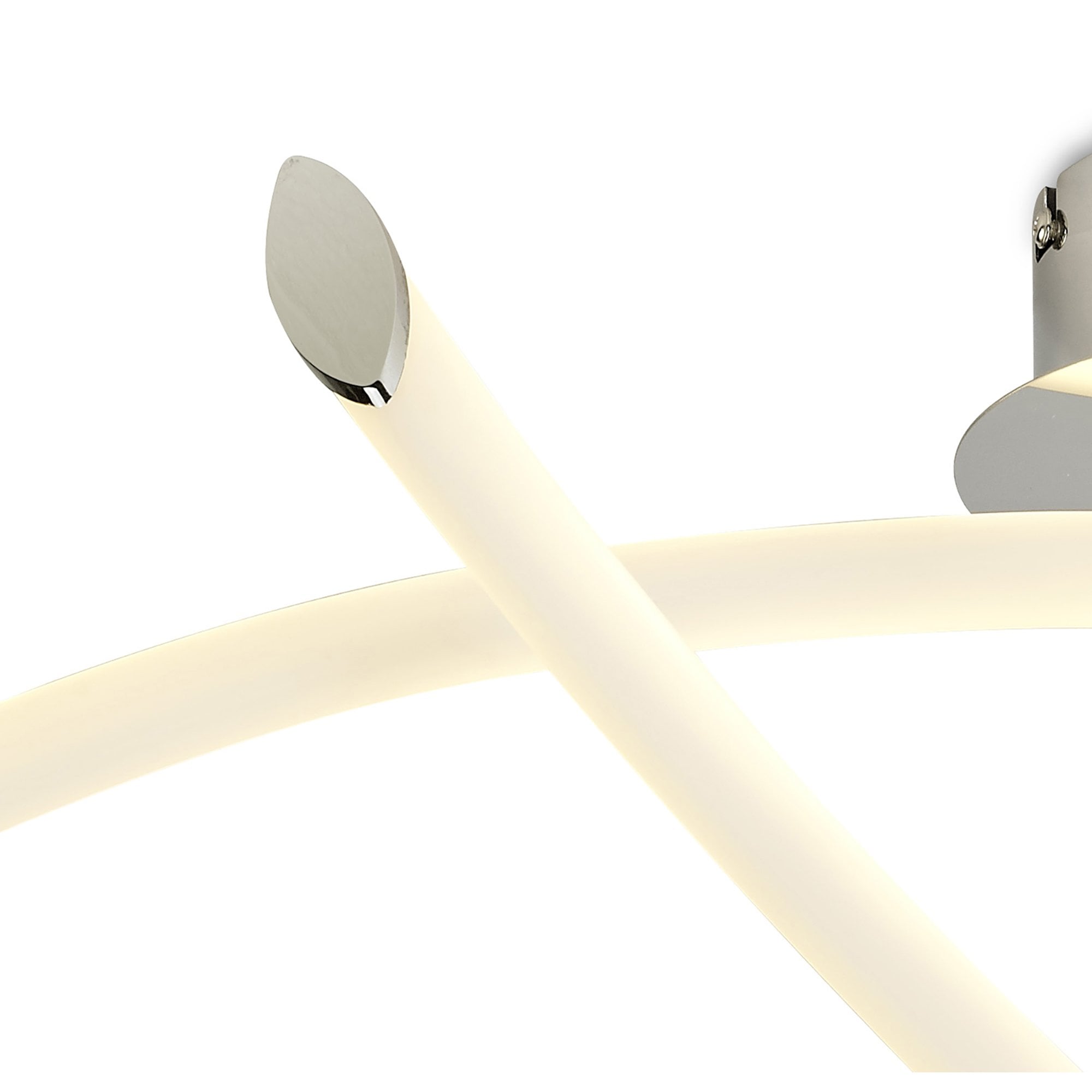 M6725 Armonia Semi Flush Medium Loop 25W LED Polished Chrome/Frosted Acrylic
