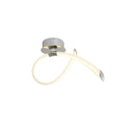 M6726 Armonia Semi Flush Small Loop 18W LED Polished Chrome/Frosted Acrylic