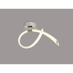 M6726 Armonia Semi Flush Small Loop 18W LED Polished Chrome/Frosted Acrylic