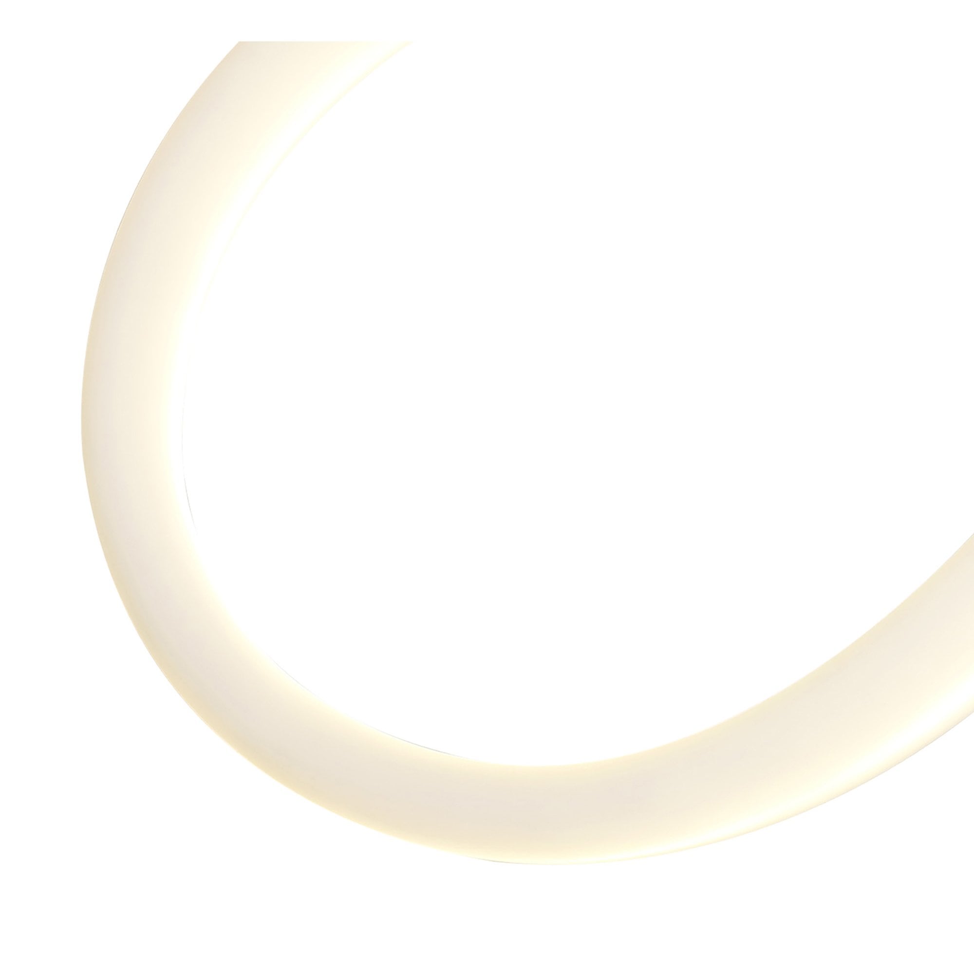 M6726 Armonia Semi Flush Small Loop 18W LED Polished Chrome/Frosted Acrylic