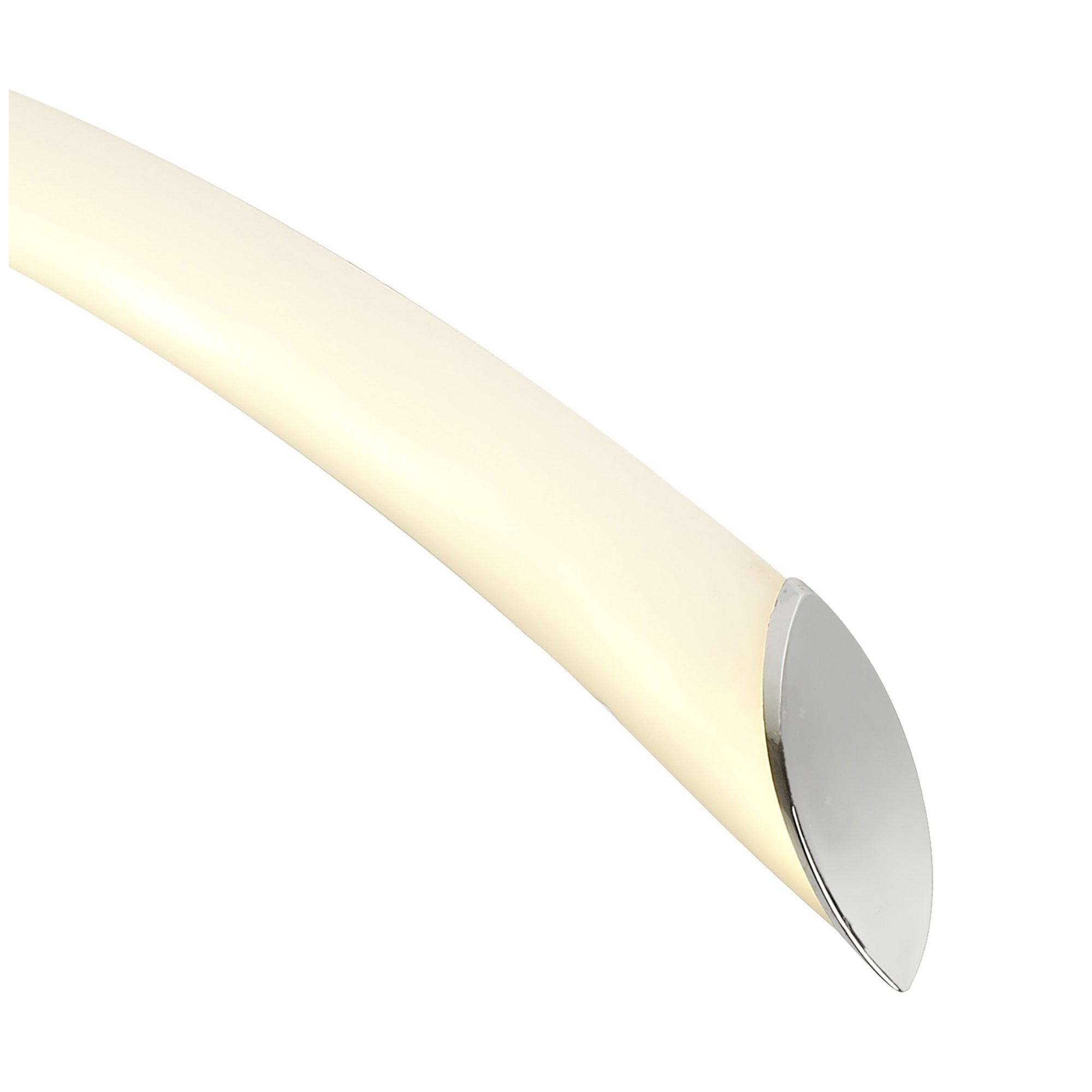 M6726 Armonia Semi Flush Small Loop 18W LED Polished Chrome/Frosted Acrylic