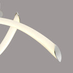 M6726 Armonia Semi Flush Small Loop 18W LED Polished Chrome/Frosted Acrylic