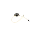 M6796 Armonia Wall Lamp Loop Dimmable 18W LED Titanium/Frosted Acrylic