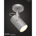 M6016 Aruba Spot 1L 1 x E27 Max 40W (Not Incl) Silver