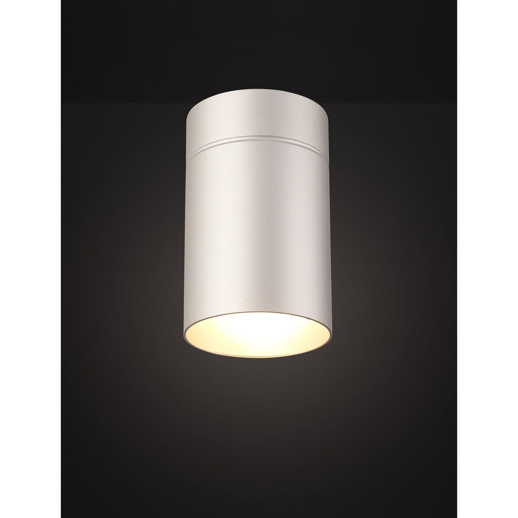M5628 Aruba Flush Large 12cm Round 1 x E27 Silver