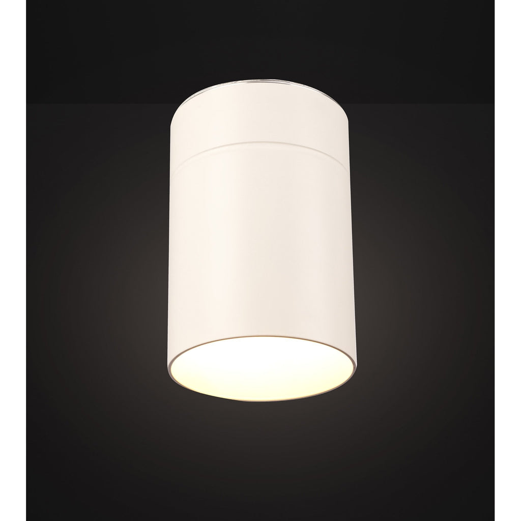 M5627 Aruba Flush Small 9.5cm Round 1 x E27 Matt White