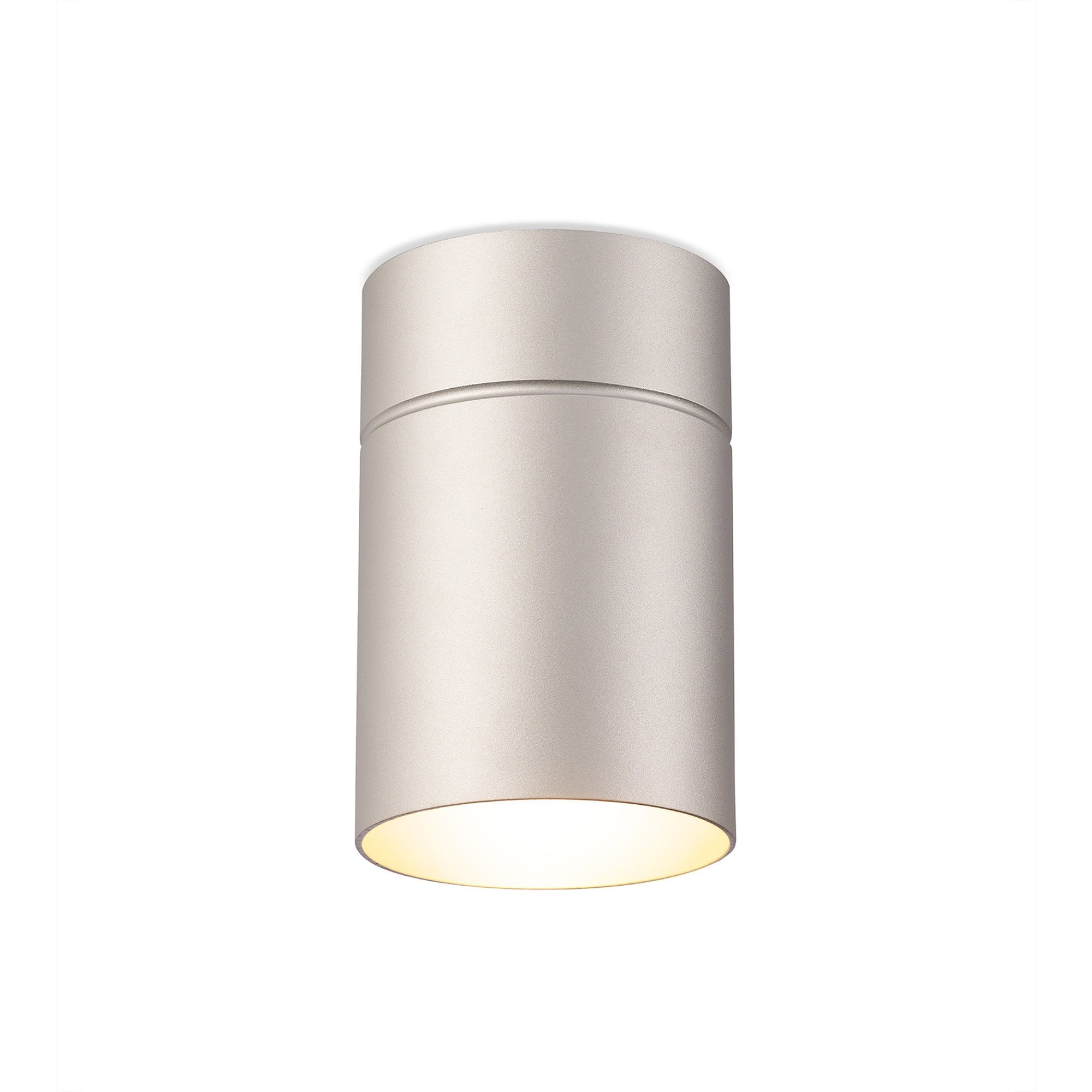 M5629 Aruba Flush Small 9.5cm Round 1 x E27 Silver