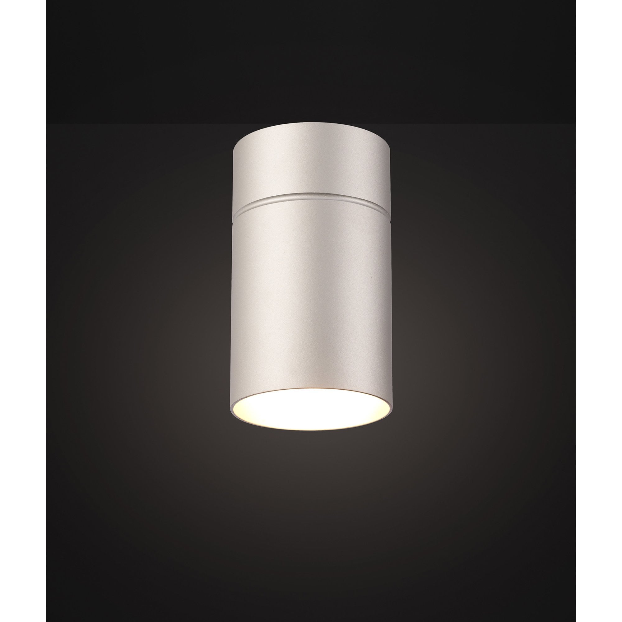 M5629 Aruba Flush Small 9.5cm Round 1 x E27 Silver