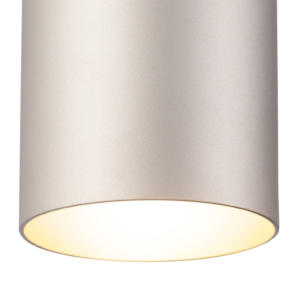 M5629 Aruba Flush Small 9.5cm Round 1 x E27 Silver