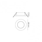 M6405 Atlantis Recessed Downlight 8.3cm Round White