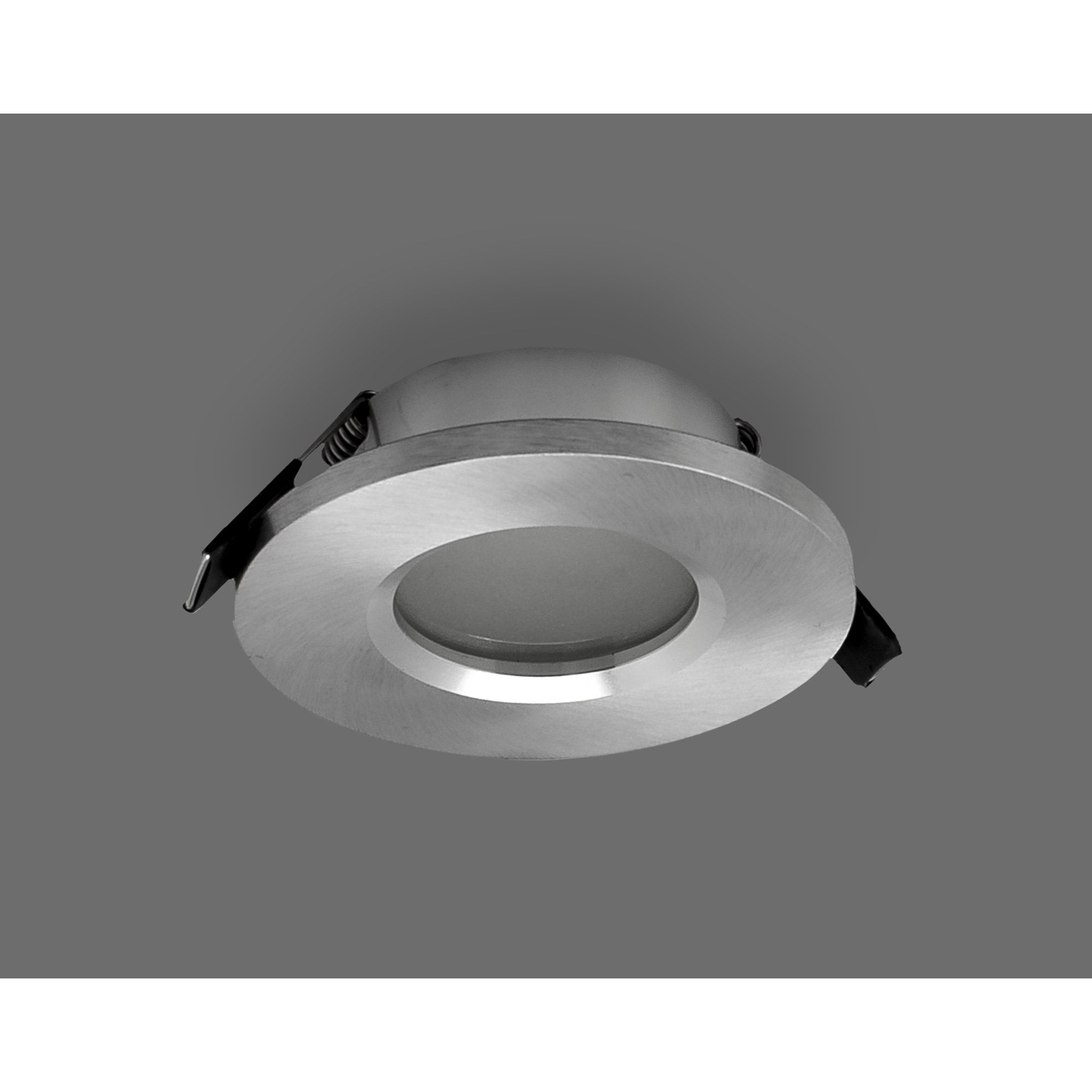 M6406 Atlantis Recessed Downlight 8.3cm Round Brushed Aluminium