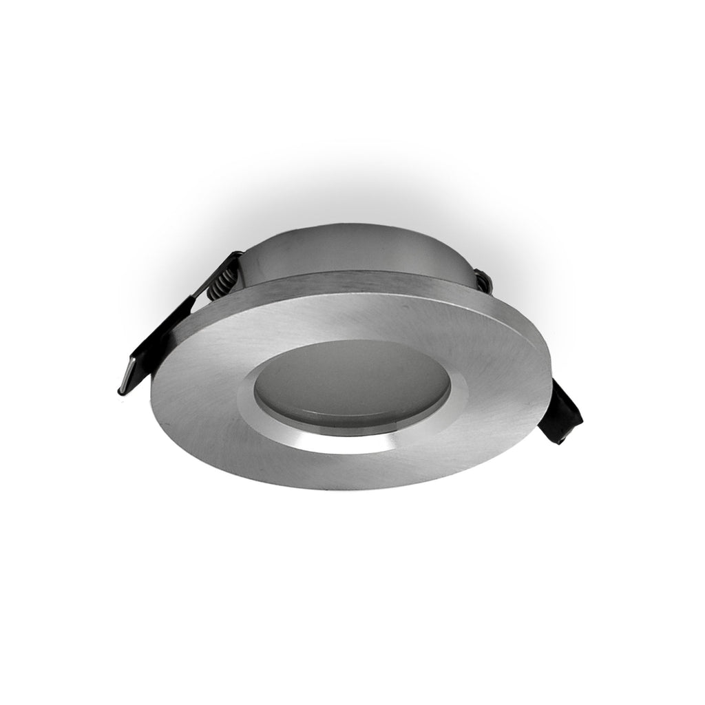 M6406 Atlantis Recessed Downlight 8.3cm Round Brushed Aluminium