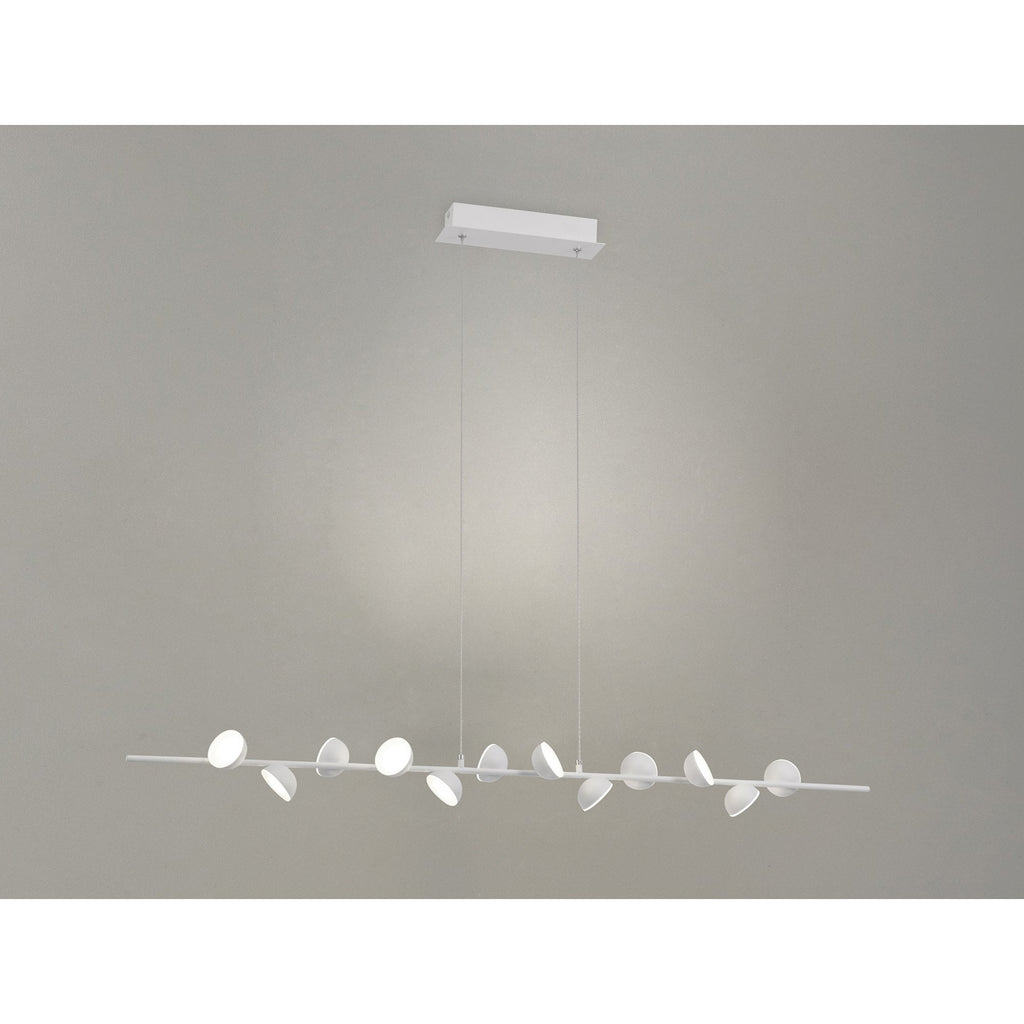 M6262 Adn 12 Light Linear Pendant 100cm 36W LED White