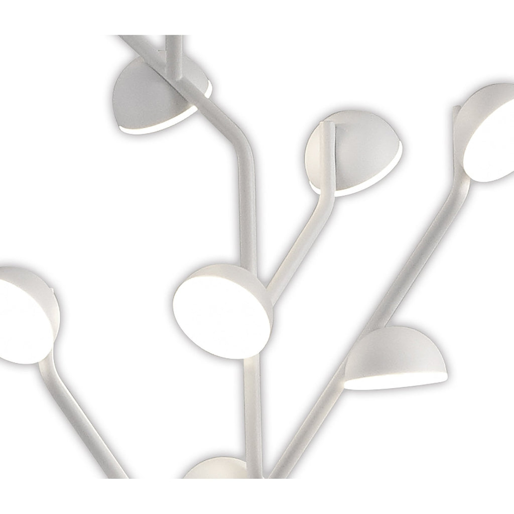 M6268 Adn 10 Light Floor Lamp 158cm 30W LED White