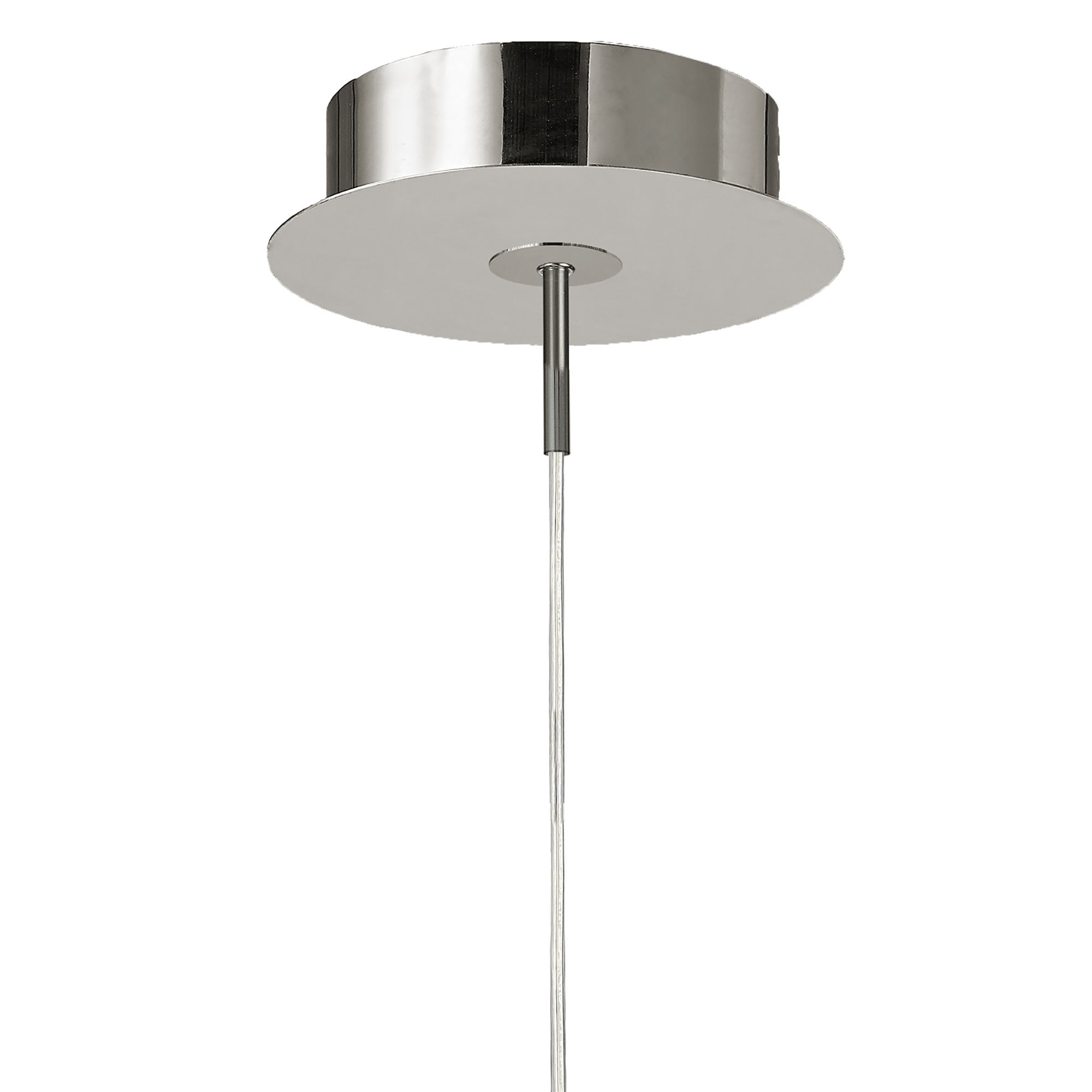 M5912 Aire LED Pendant 69cm Round 42W Dimmable Silver/Frosted Acrylic/Polished Chrome