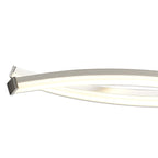 M5912 Aire LED Pendant 69cm Round 42W Dimmable Silver/Frosted Acrylic/Polished Chrome