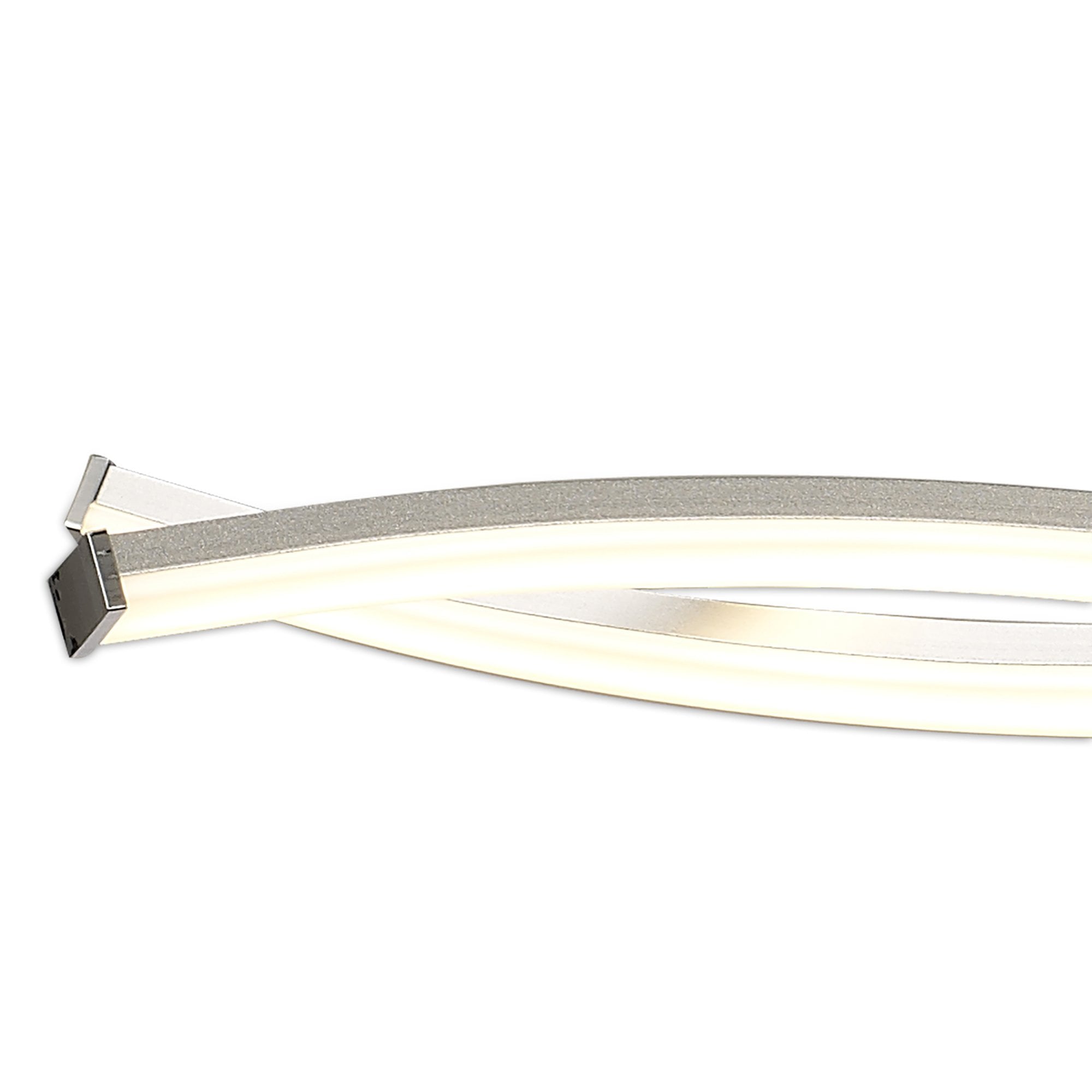 M5914 Aire LED Pendant 69cm Round 42W Silver/Frosted Acrylic/Polished Chrome