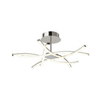 M5917 Aire LED Ceiling 70.5cm Round 42W Dimmable Silver/Frosted Acrylic/Polished Chrome