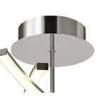 M5917 Aire LED Ceiling 70.5cm Round 42W Dimmable Silver/Frosted Acrylic/Polished Chrome