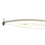 M5917 Aire LED Ceiling 70.5cm Round 42W Dimmable Silver/Frosted Acrylic/Polished Chrome